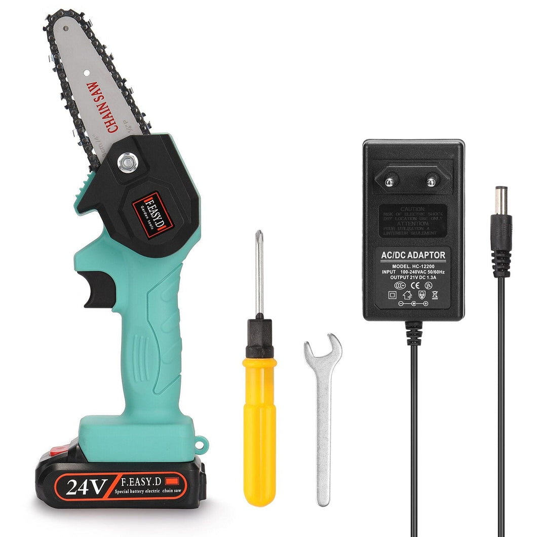 Mini tronçonneuse rechargeable batterie au lithium 24V - Élu produit de l'année